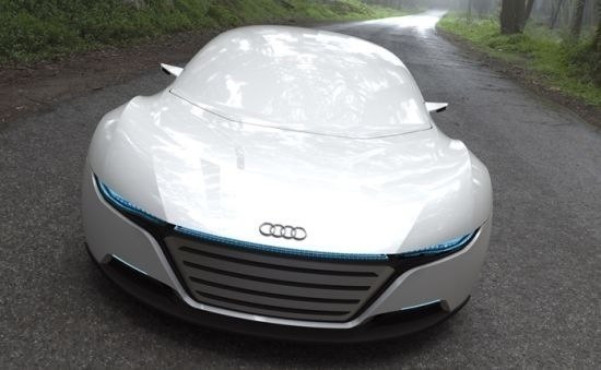 Концепт суперкара Audi A9 оснащен нанотехнологичным покрытием, способным менять цвет и степень отражения света, превращаясь из матового, в глянцевое и наоборот.