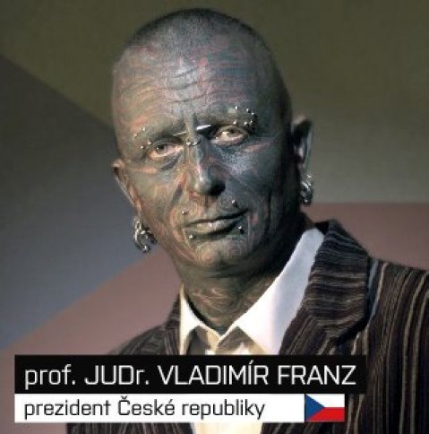 Владимир Франц-чешский художник, композитор, преподаватель Пражской академии искусств, публицист.Зарегистрированный кандидат президентских выборов в Чехии в 2013 году