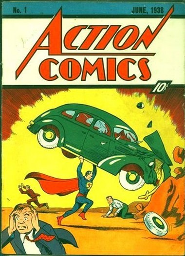 Самый дорогой комикс - Action Comics N1 (1938), в котором впервые появился Супермэн. При стоимости на момент продажи 10 центов сейчас его готовы купить за 600.000 долларов