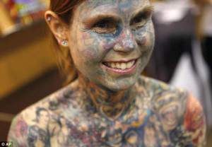 Самая татуированная женщина в мире!