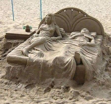 Песчаная скульптура.
