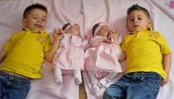 Четверо детей родились в один день в разные годы 