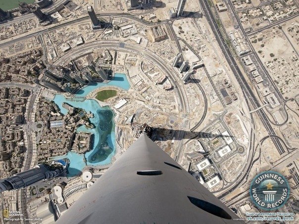 Фото с самого высокого здания мира. 