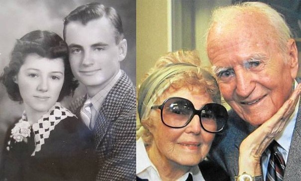 Так бывает! Лес и Хелен родились в один день, прожили в браке 75 лет и умерли через день в возрасте 94 года. " Она не хотела видеть его мертвым, а он не хотел жить без неё"