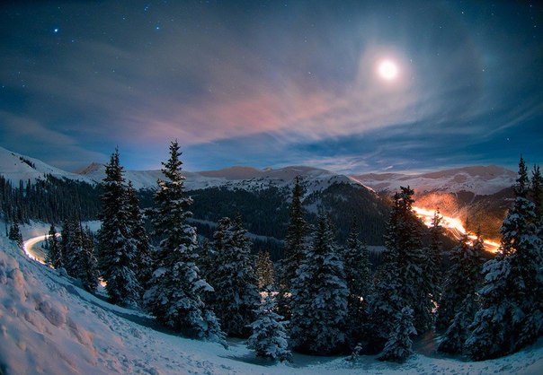 Ночь в горах Колорадо, США
