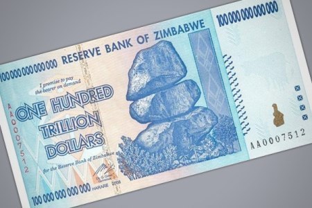 Зимбабве является рекордсменом по количеству нулей на самой ценной долларовой банкноте (100 000 000 000 000).