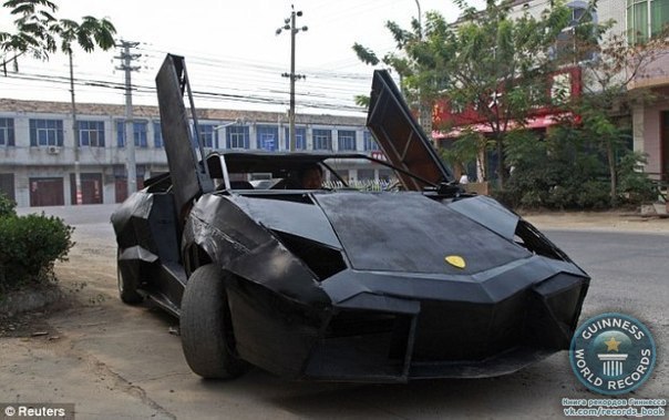 Китаец собрал копию Lamborghini из металлолома.