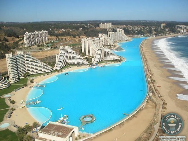 Самый большой бассейн в мире. Сан Альфонсо Дель Мар на южном побережье Чили.