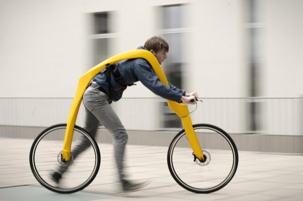 Изобретатель из Германии создал новую концепцию велосипеда без педалей, который называется Fliz Bike.