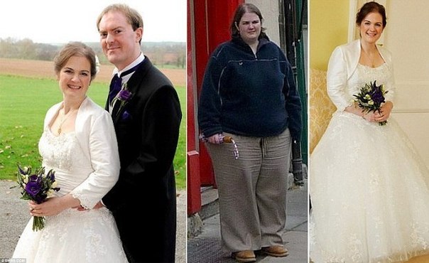 36-летняя британка Бет Уиллер, проживающая в графстве Сомерсет, похудела ради свадебного платья на 64 килограмма. К тому моменту, когда любимый мужчина Бет сделал ей предложение, молодая женщина весила 140 килограммов.