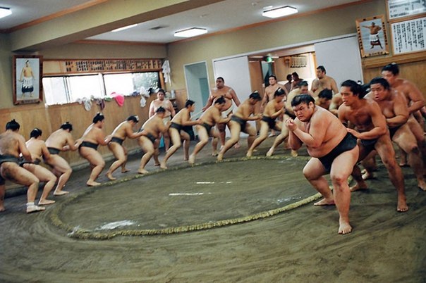 Английский фотограф Паоло Патрици (Paolo Patrizi) недавно вернулся с Японии и привез оттуда серию фотографий Sumo, которая иллюстрирует повседневную жизнь борцов сумо.