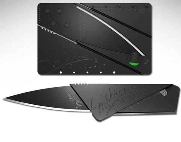 Уникальный стальной нож CardSharp2 под видом обычной пластиковой карты за 790 РУБЛЕЙ!!!