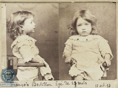 Самый юный преступник, 17 октября 1893. Франсуа Бертильон, 23 месяца. Преступление: чревоугодие — надкусил все груши из корзины.