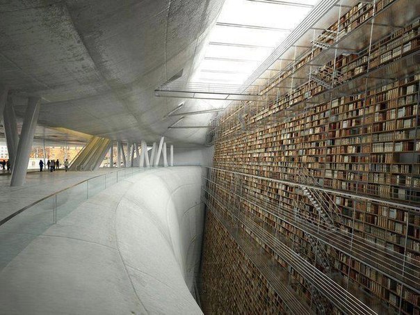 Библиотека в Стокгольме (Швеция).