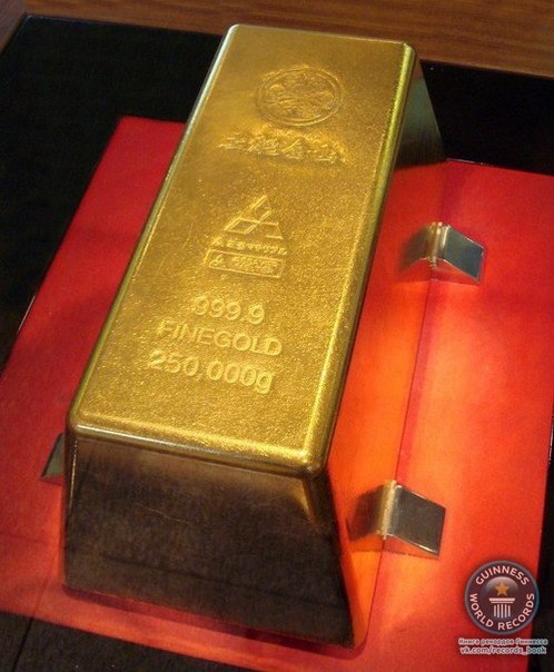 Компания Mitsubishi Materials изготовила самый большой в мире слиток золота.