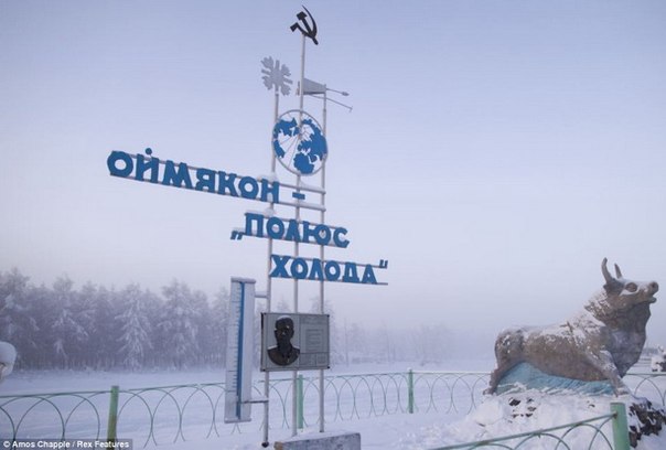 Российская деревня Оймякон признана самым холодным местом на Земле, пригодным для жизни людей, хотя здесь зачастую не работают мобильные телефоны, а туалеты все еще находятся на улице.