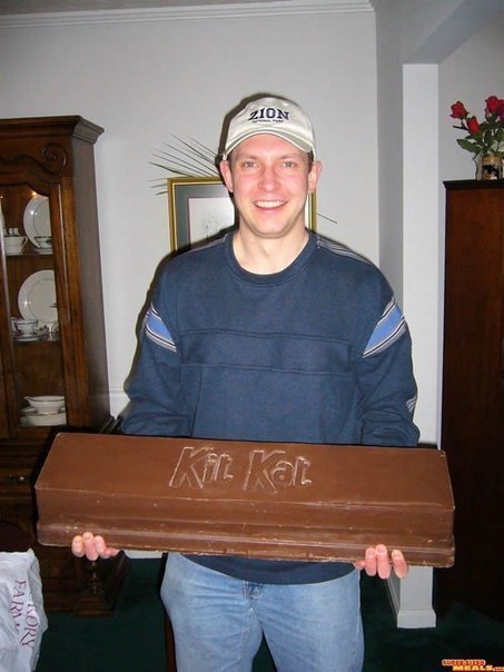 Самый большой "Kit Kat" весит 13,5 кг.