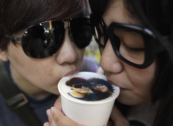 В Тайване можно заказать фото на кофе