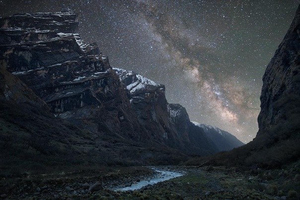 Млечный Путь над Гималаями. 