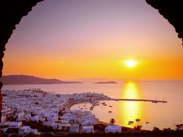 Закат на острове Крит, Греция