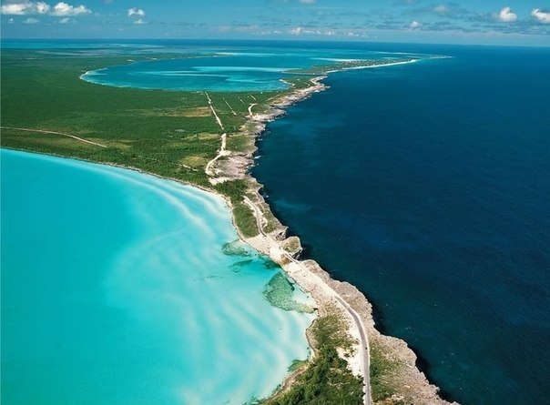 Элеутера (Багамские острова) - место, где встречаются Карибское море и Атлантический океан