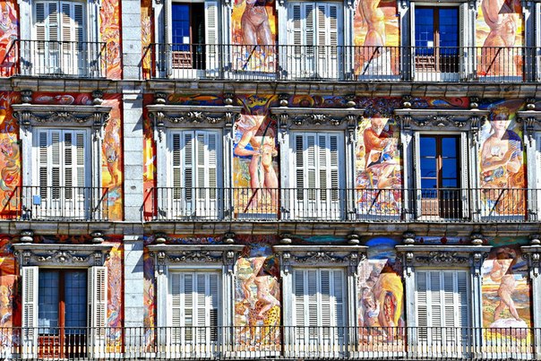 Балконы в Мадриде, Испания