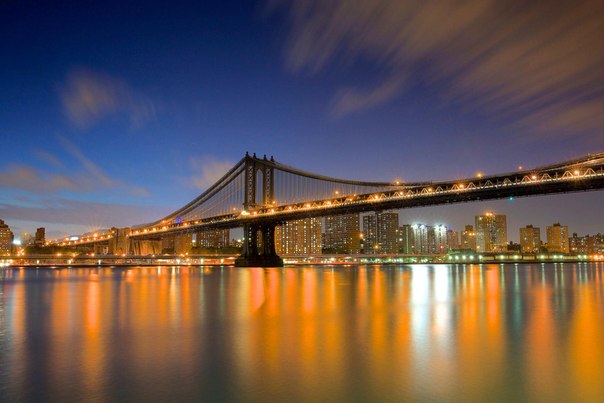 Манхэттенский мост — висячий мост, пересекающий Ист-Ривер и соединяющий районы Нью-Йорка Манхэттен и Бруклин. США
