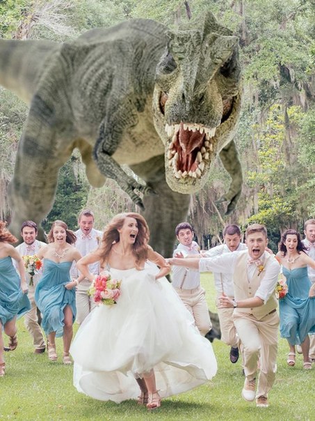 Новый тренд в свадебной фотографии: свадьба в опасности
