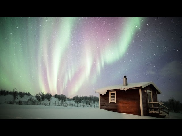 Полярное сияние (Aurora Borealis) снималось в промежутке между 23 и 29 января в Норвегии.