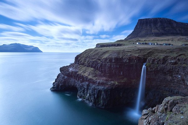 Сказочная деревня на Фарерских островах. 