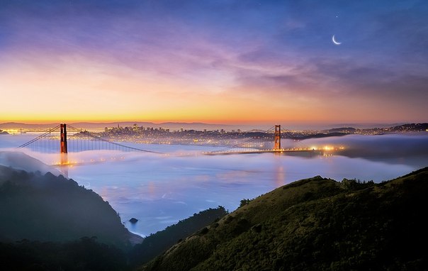 Мост Золотые Ворота, Сан-Франциско, США.