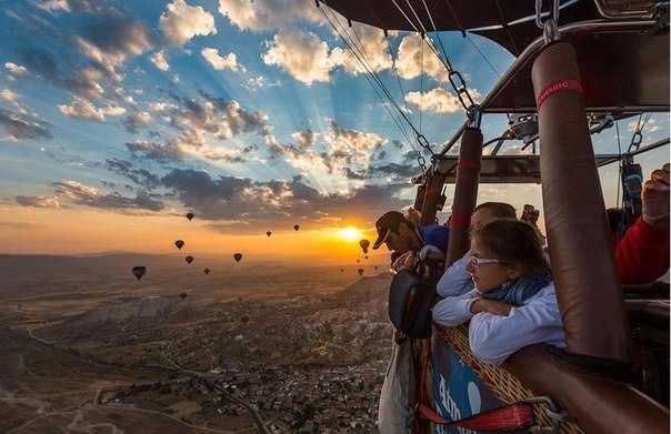 Прогулка на воздушном шаре, Каппадокия, Турция.