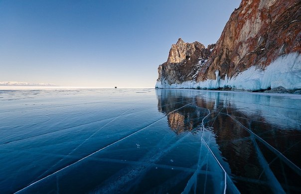 Байкал зимой, Россия.
