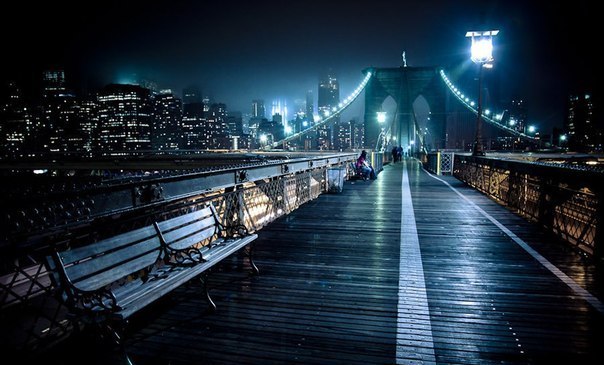 Бруклинский мост, Нью-Йорк, США.