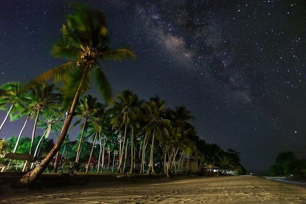 Ночь на острове Барокай, Филлипины.