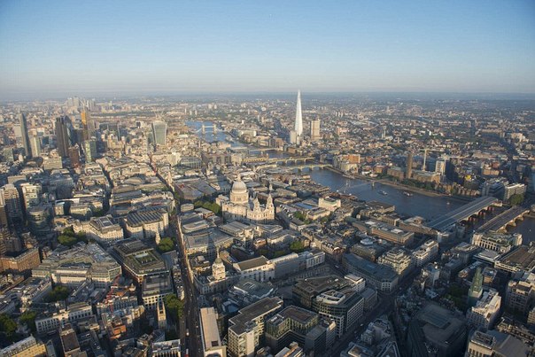 Вид на Лондон с высоты птичьего полета