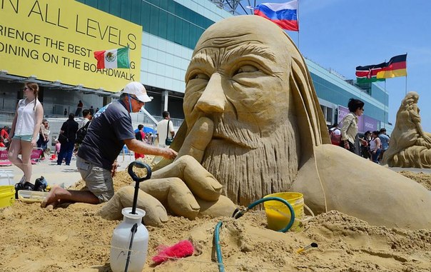 В Атлантик-Сити собрались лучшие песочные скульпторы