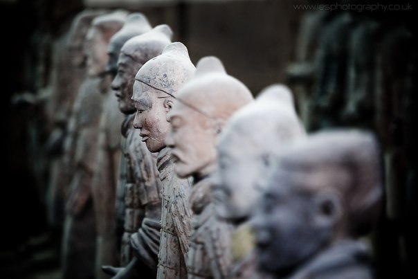 Терракотовая армия — это захоронение по крайней мере 8099 полноразмерных терракотовых статуй китайских воинов и их лошадей, обнаруженное в 1974 году рядом с гробницей китайского императора Цинь Шихуанди неподалёку от города Сиань.