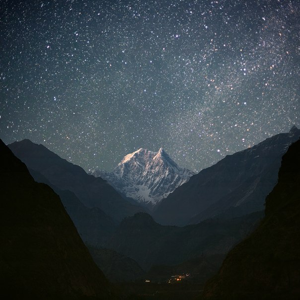 Звездное небо на Тибете.