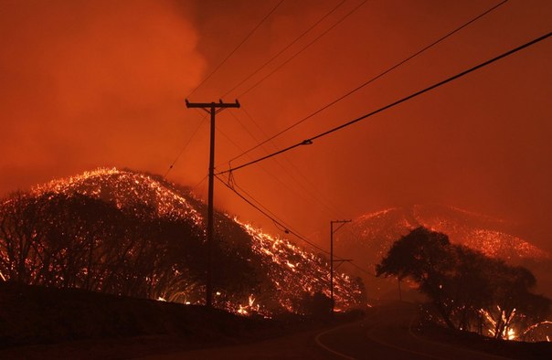 Лесной пожар в Калифорнии