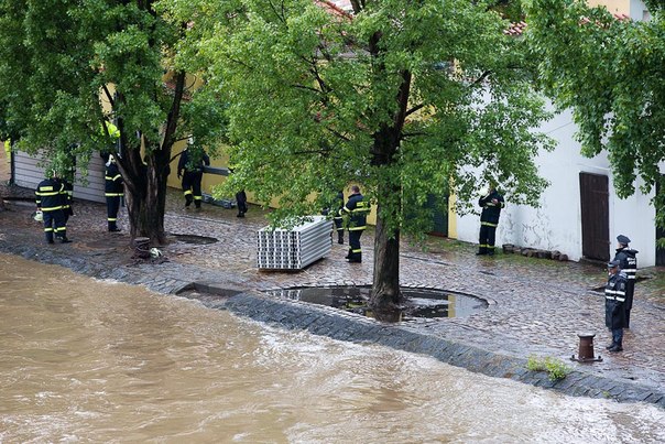 Прагу затопило по самый Карлов мост