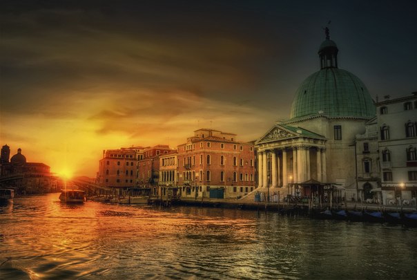 Рассвет, Венеция, Италия.