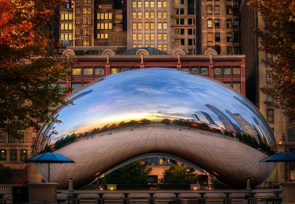 Боб Чикаго или Облачные ворота, Чикаго, США.