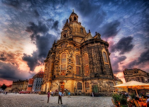Фрауэнкирхе, или церковь Девы Марии. Дрезден, Германия. 