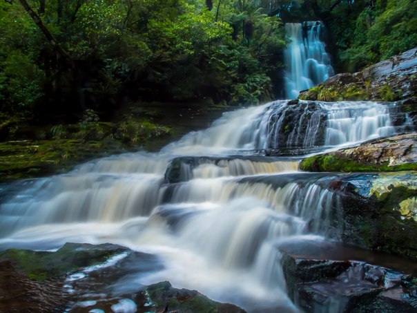 Водопад McLean, Новая Зеландия.