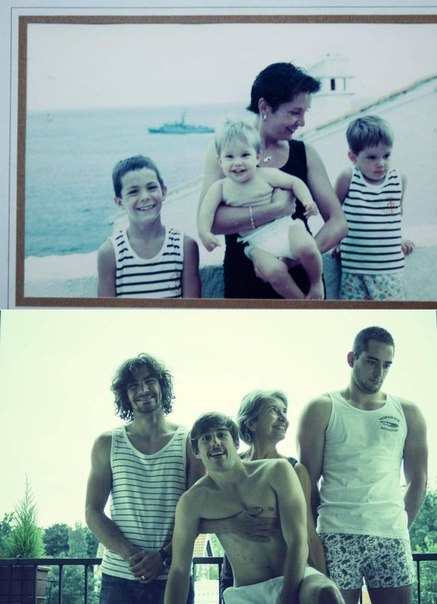 Семейные фото – тогда и сейчас