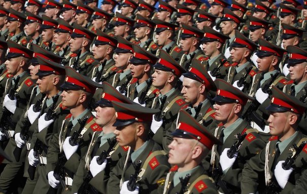 Военный парад на Красной площади в Москве 