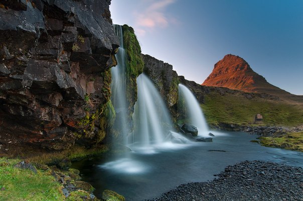 Водопад Kirkjufellsfoss, Исландия.