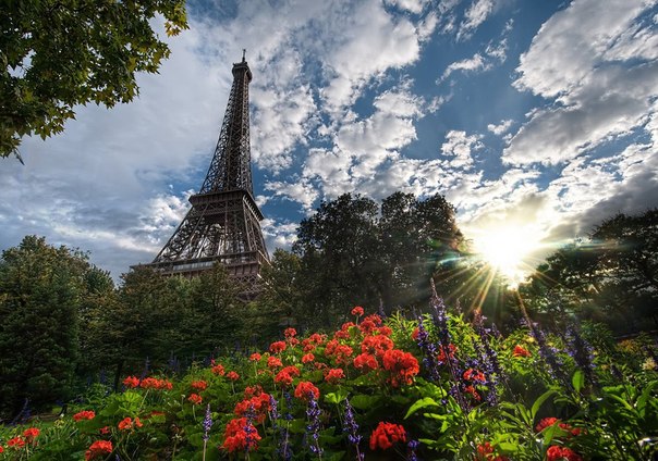 Город любви – Париж. Эйфелева башня.