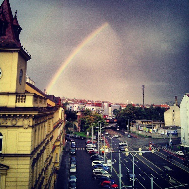 В Праге после дождя, Чехия